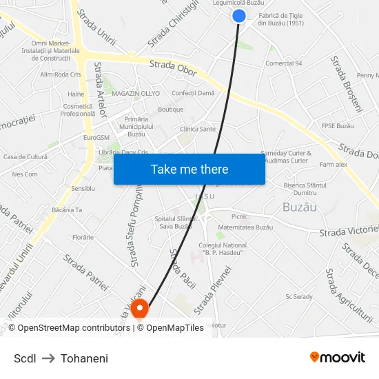 Scdl to Tohaneni map