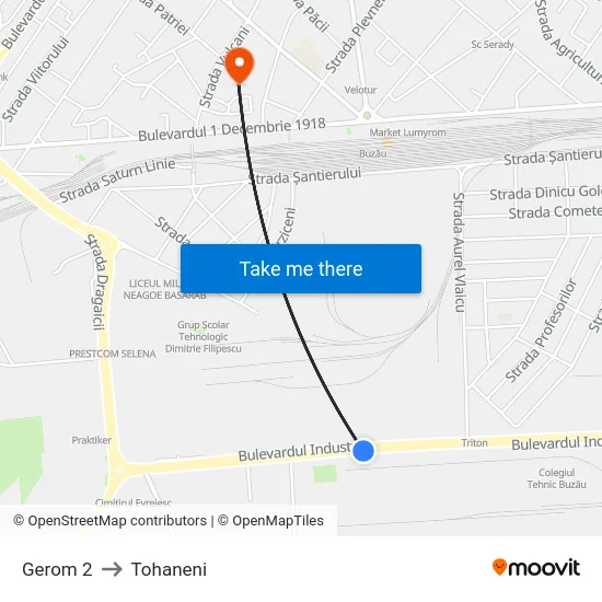 Gerom 2 to Tohaneni map