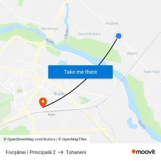 Focșănei | Principală 2 to Tohaneni map