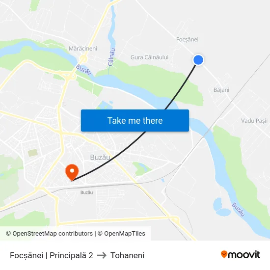 Focșănei | Principală 2 to Tohaneni map