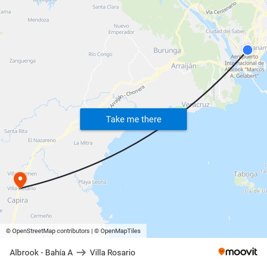 Albrook - Bahía A to Villa Rosario map