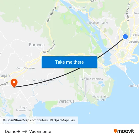 Domo-R to Vacamonte map
