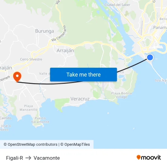 Figali-R to Vacamonte map