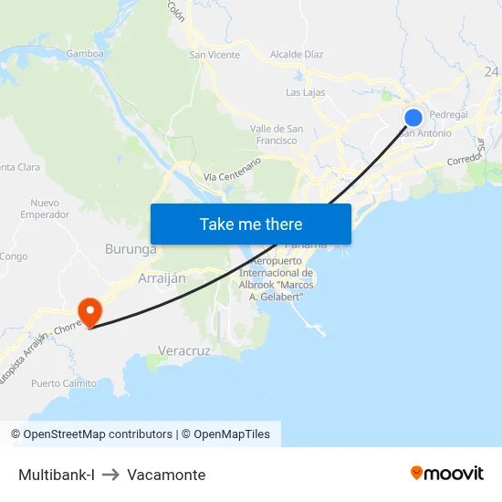 Multibank-I to Vacamonte map