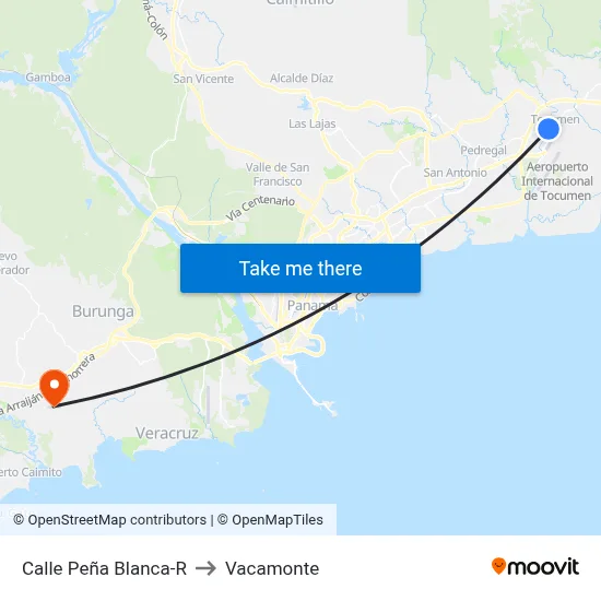 Calle Peña Blanca-R to Vacamonte map