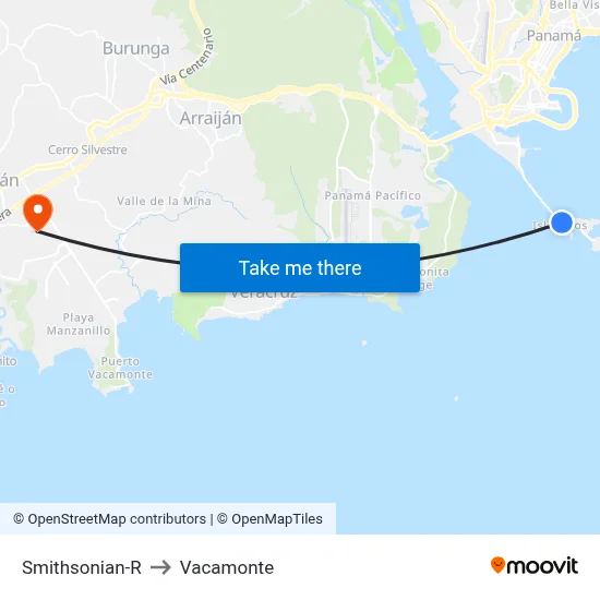 Smithsonian-R to Vacamonte map