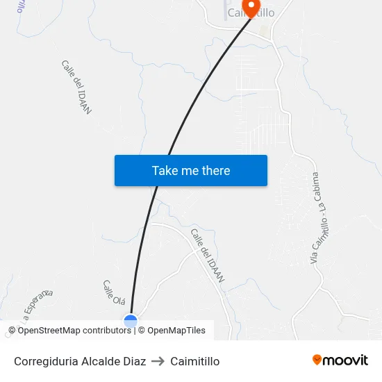 Corregiduria Alcalde Diaz to Caimitillo map