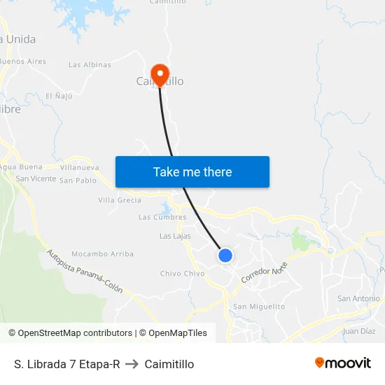 S. Librada 7 Etapa-R to Caimitillo map