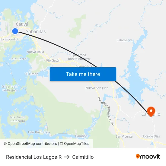 Residencial Los Lagos-R to Caimitillo map