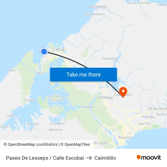 Paseo De Lesseps / Calle Escobal to Caimitillo map