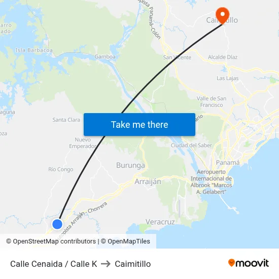Calle Cenaida / Calle K to Caimitillo map