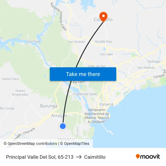 Principal Valle Del Sol, 65-213 to Caimitillo map