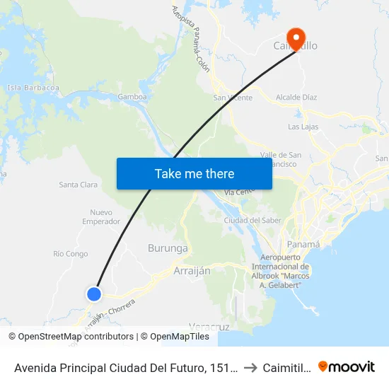 Avenida Principal Ciudad Del Futuro, 151-9 to Caimitillo map
