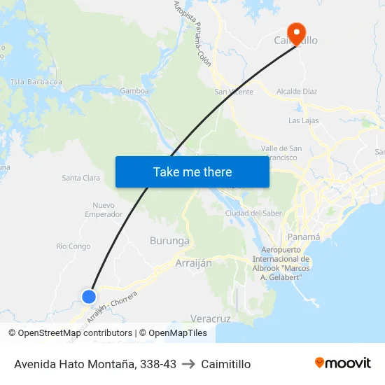 Avenida Hato Montaña, 338-43 to Caimitillo map