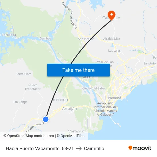 Hacia Puerto Vacamonte, 63-21 to Caimitillo map