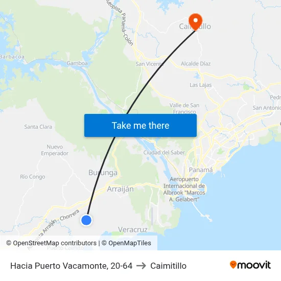 Hacia Puerto Vacamonte, 20-64 to Caimitillo map