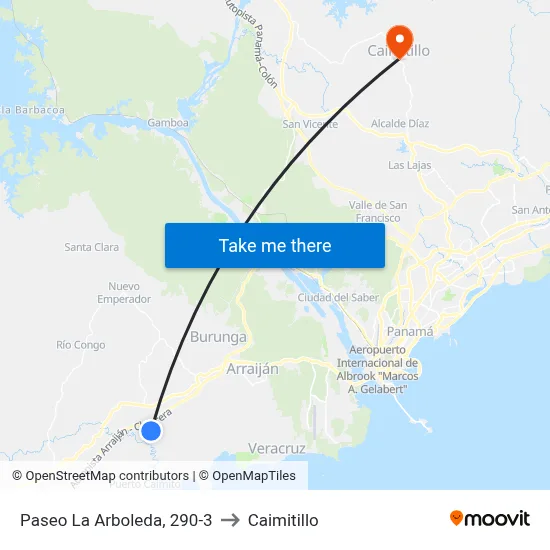 Paseo La Arboleda, 290-3 to Caimitillo map