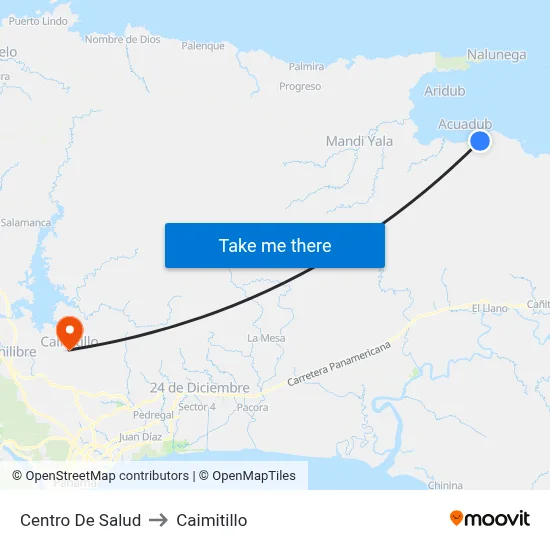 Centro De Salud to Caimitillo map