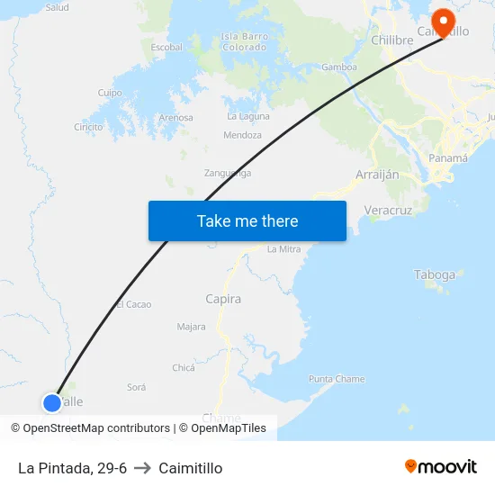 La Pintada, 29-6 to Caimitillo map
