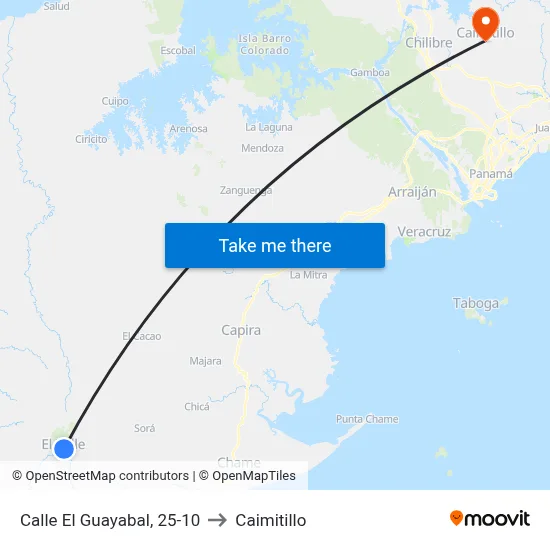 Calle El Guayabal, 25-10 to Caimitillo map