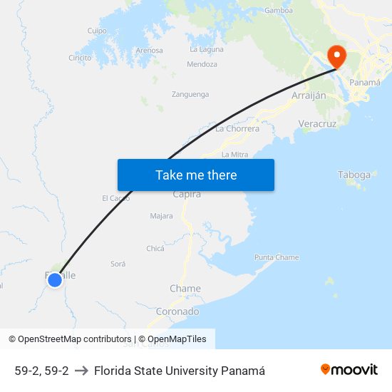 59-2, 59-2 to Florida State University Panamá map