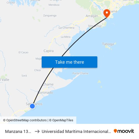 Manzana 130901, 111-23 to Universidad Marítima Internacional De Panamá (Umip) Edif. 1033 map