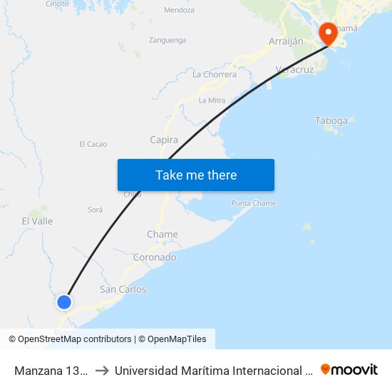 Manzana 130905, 11-17 to Universidad Marítima Internacional De Panamá (Umip) Edif. 1033 map