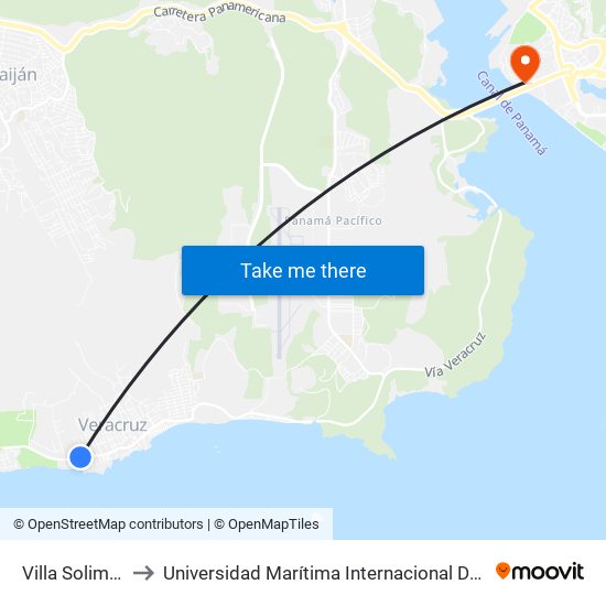 Villa Solimar, 226-32 to Universidad Marítima Internacional De Panamá (Umip) Edif. 1033 map