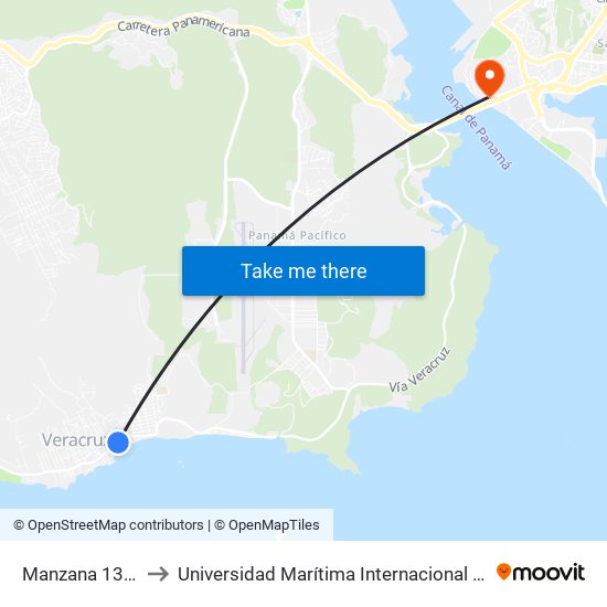 Manzana 130105, 276-4 to Universidad Marítima Internacional De Panamá (Umip) Edif. 1033 map