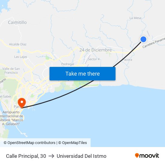 Calle Principal, 30 to Universidad Del Istmo map