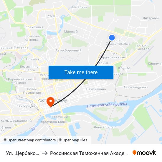Ул. Щербакова to Российская Таможенная Академия map