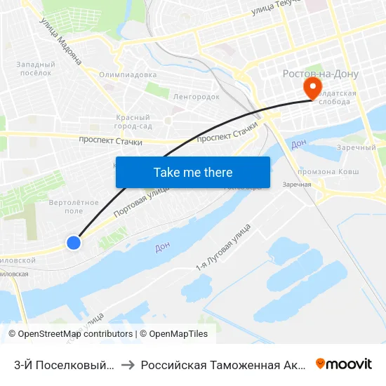 3-Й Поселковый Пер. to Российская Таможенная Академия map