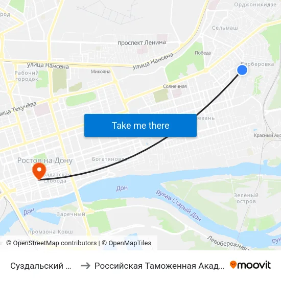 Суздальский Пер. to Российская Таможенная Академия map
