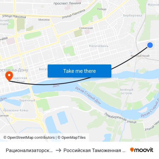 Рационализаторский Пер. to Российская Таможенная Академия map