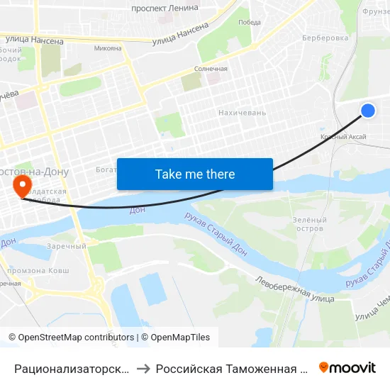 Рационализаторский Пер. to Российская Таможенная Академия map