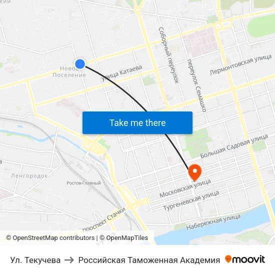 Ул. Текучева to Российская Таможенная Академия map
