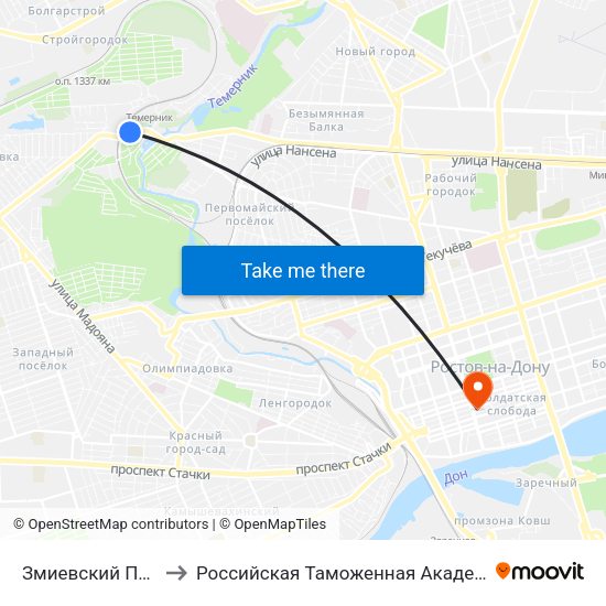Змиевский Пр-Д to Российская Таможенная Академия map