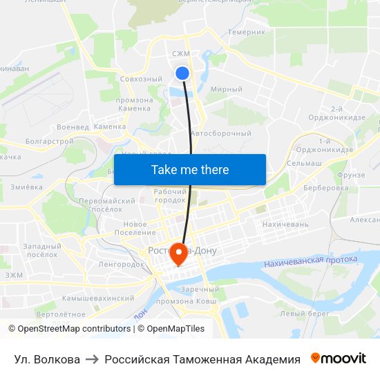 Ул. Волкова to Российская Таможенная Академия map