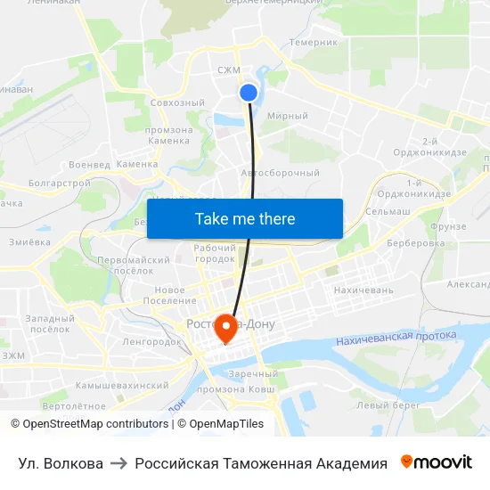 Ул. Волкова to Российская Таможенная Академия map