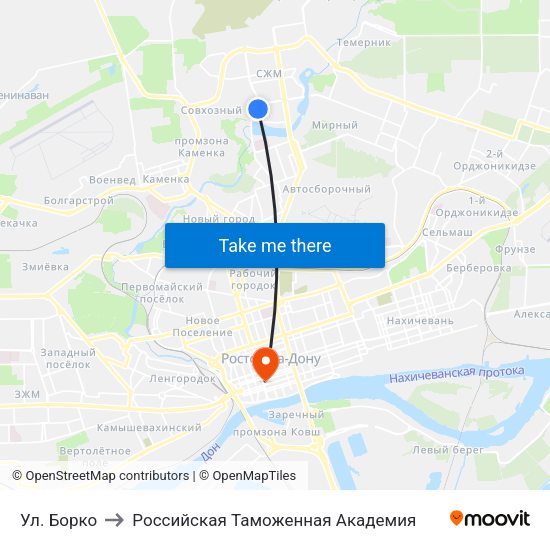 Ул. Борко to Российская Таможенная Академия map