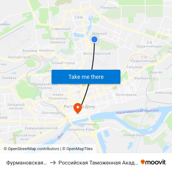 Фурмановская Ул. to Российская Таможенная Академия map