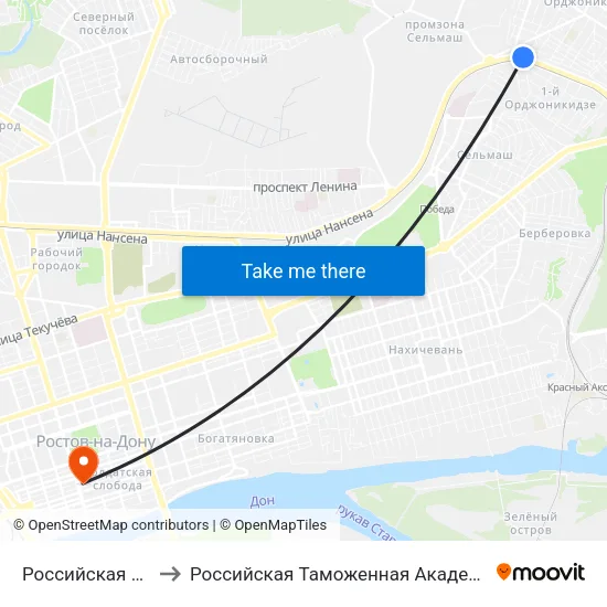 Российская Ул. to Российская Таможенная Академия map