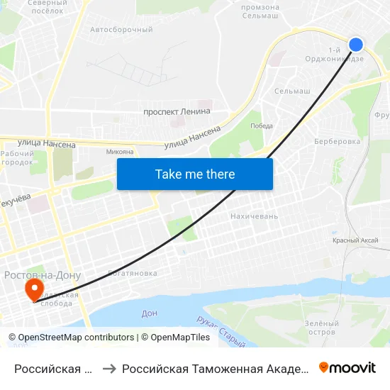 Российская Ул. to Российская Таможенная Академия map