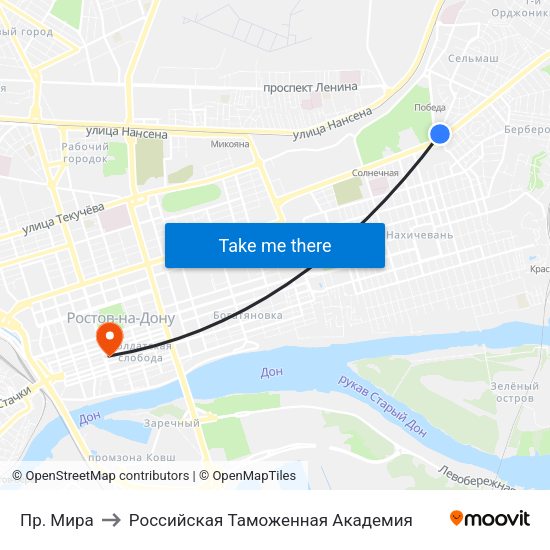 Пр. Мира to Российская Таможенная Академия map