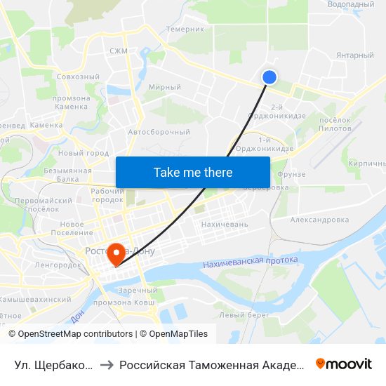 Ул. Щербакова to Российская Таможенная Академия map