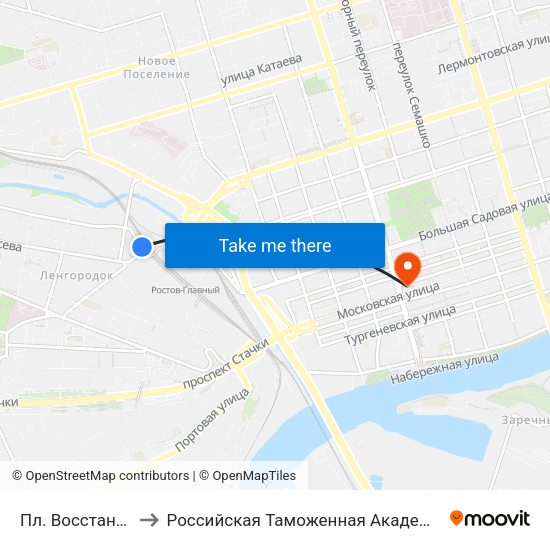 Пл. Восстания to Российская Таможенная Академия map