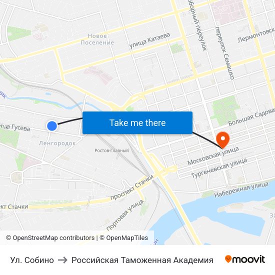 Ул. Собино to Российская Таможенная Академия map