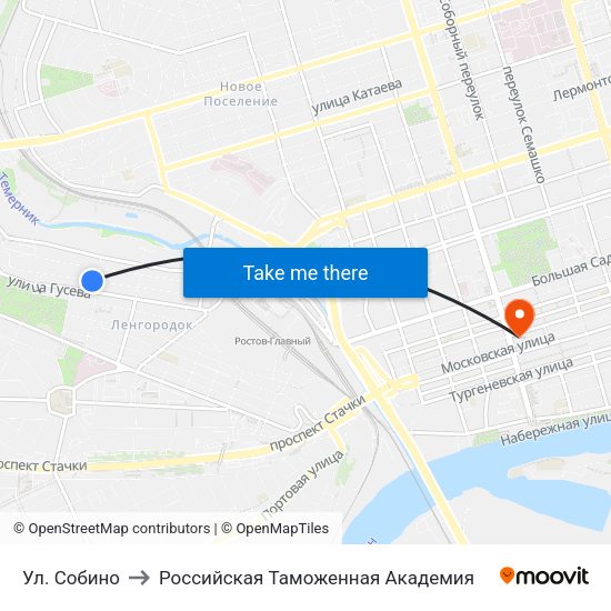 Ул. Собино to Российская Таможенная Академия map