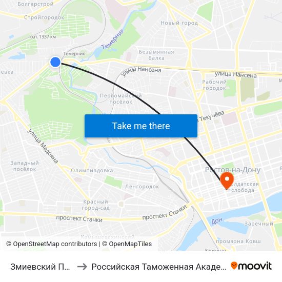 Змиевский Пр-Д to Российская Таможенная Академия map