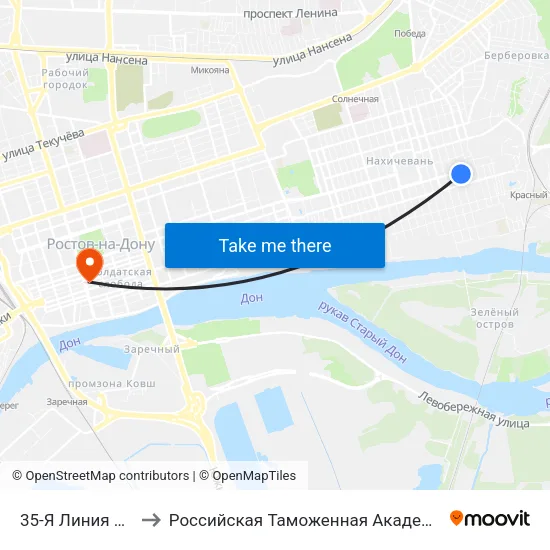 35-Я Линия Ул. to Российская Таможенная Академия map